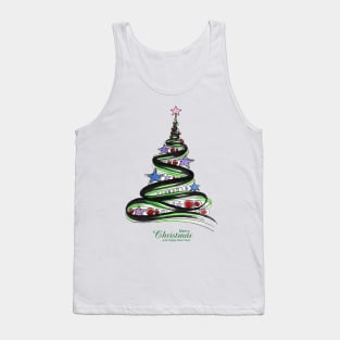 Creative Tree Design Christmas Tank Top